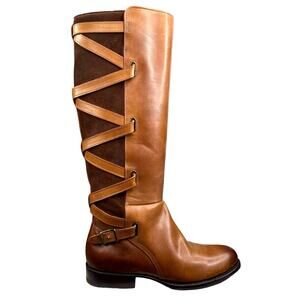 NWT FRYE Women's Jordan Brown Strappy Riding Boot Size US  7